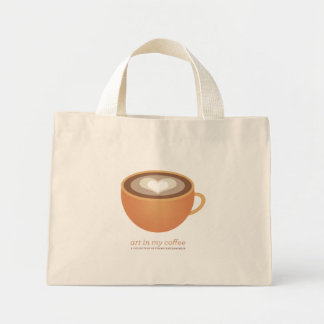 Kunst in meiner Kaffeetasche Mini Stoffbeutel