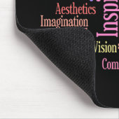 Kunst, Inspiration, Ausdruck - kreative Person Mousepad (Ecke)