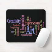 Kunst, Inspiration, Ausdruck - kreative Person Mousepad (Mit Mouse)