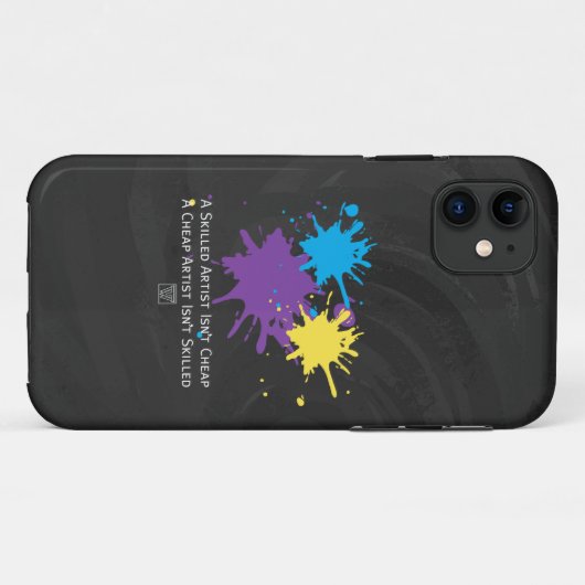 Kunst ist billig Case-Mate iPhone hülle (Rückseite (Horizontal))