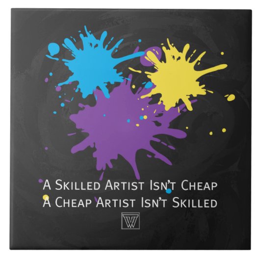 Kunst ist billig fliese (Vorderseite)