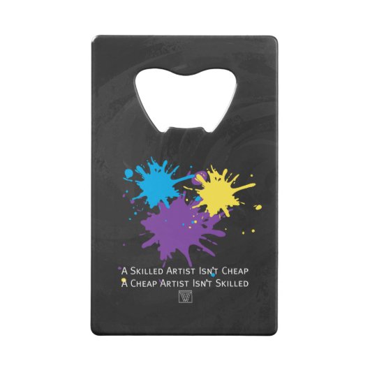 Kunst ist billig kreditkarten flaschenöffner (Vorderseite)