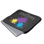 Kunst ist billig laptopschutzhülle (Vorne Knopf)