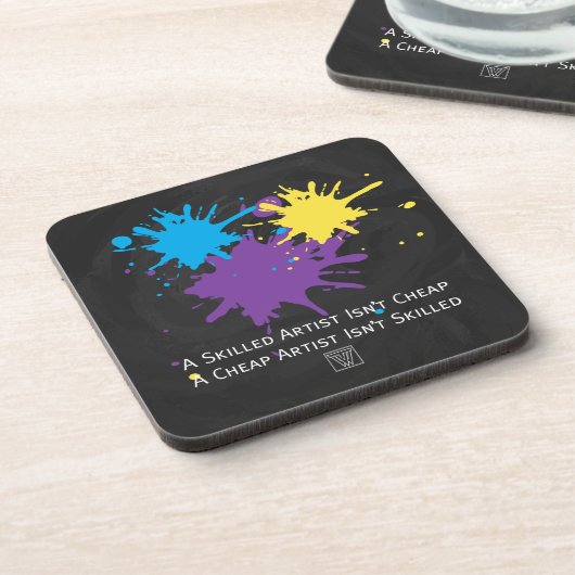 Kunst ist billig untersetzer (Linke Seite)