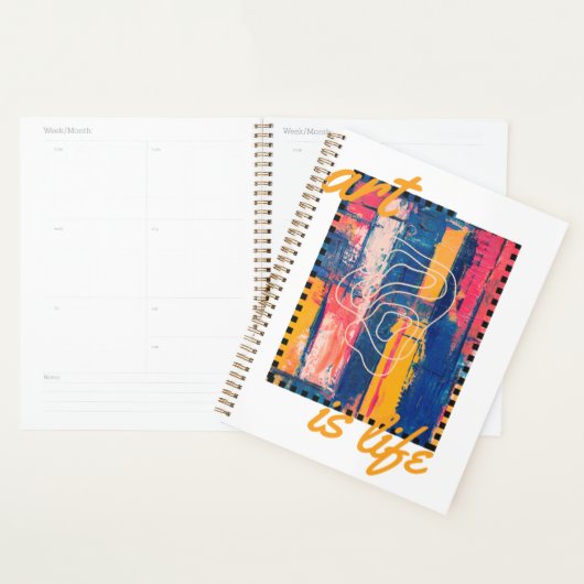 Kunst ist das Leben stilvoll Beautiful Planner Planer (Anzeige)