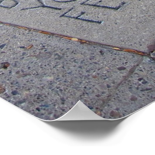 Kunst ist der Himmel unter unseren Füßen Poster (Ecke)