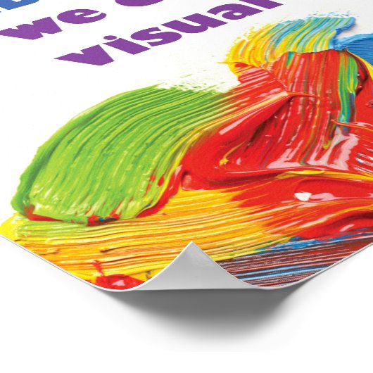 Kunst ist der Treffpunkt Poster (Ecke)