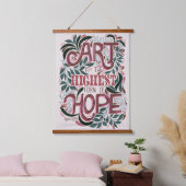 Kunst ist die beste Form der Hope Wall Tapestry Wandteppich Mit Holzrahmen (Schlafzimmer)