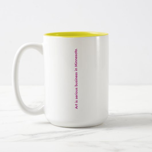 Kunst ist eine ernsthafte unternehmerische Tasse (Links)