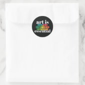 Kunst ist ESSENTIELL Aufkleber (Tasche)
