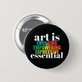 Kunst ist ESSENTIELL Button (Vorne & Hinten)