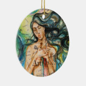 "Kunst ist..." Kunst-Ornament Keramik Ornament (Rechts)