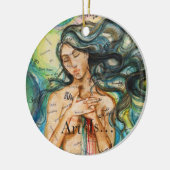 "Kunst ist..." Kunst-Ornament Keramik Ornament (Links)