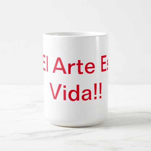 Kunst ist Leben Kaffeetasse (Mittel)