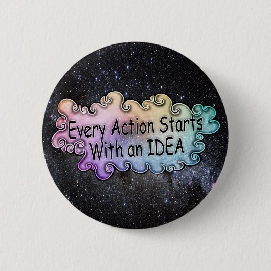 Kunst ist Leben Knopf Button (Vorderseite)