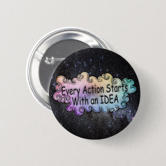 Kunst ist Leben Knopf Button (Vorne & Hinten)