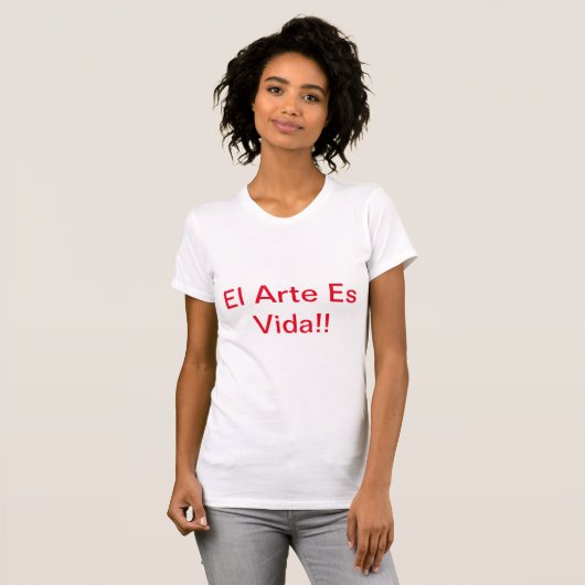 Kunst Ist Leben T-Shirt (Vorne ganz)