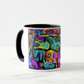 Kunst ist Leben! Tasse (Vorderseite Links)