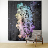 Kunst ist Lebenswirklichkeit Teppich Wandteppich (Beispiel)