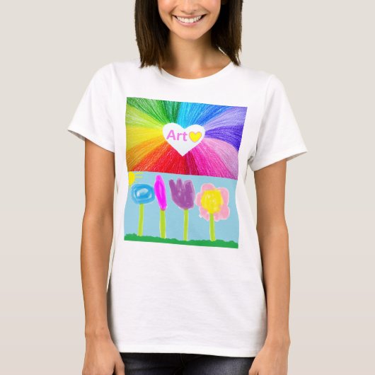 Kunst ist Liebe  T-Shirt (Vorderseite)