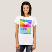 Kunst ist Liebe  T-Shirt (Vorne ganz)