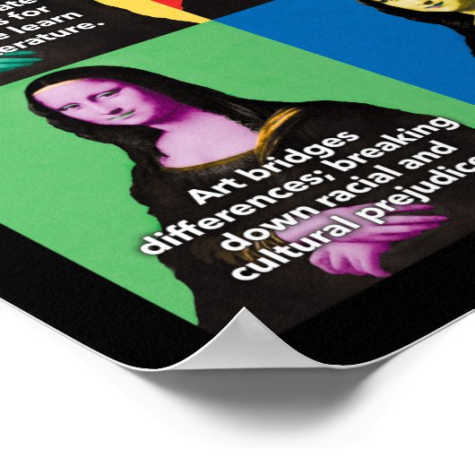 Kunst ist mehr als Bilder machen Poster (Ecke)