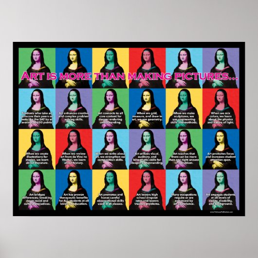 Kunst ist mehr als Bilder machen Poster (Vorne)