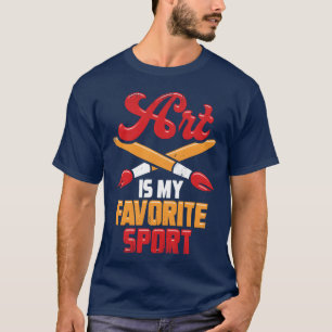 Kunst ist mein Lieblingssport Junge T-Shirt