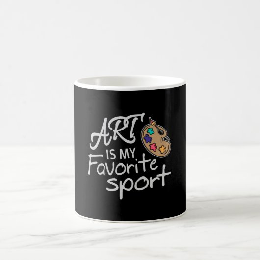 Kunst ist mein Lieblingssport Kaffeetasse (Mittel)