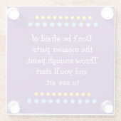 Kunst ist Messy Glasuntersetzer (Rückseite)