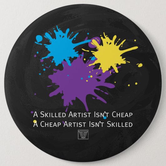 Kunst ist nicht billig button (Vorderseite)