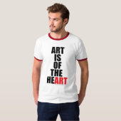 KUNST IST VOM HERZEN T-Shirt (Vorne ganz)