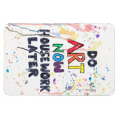 Kunst jetzt, Hausarbeit später Magnet (Horizontal)