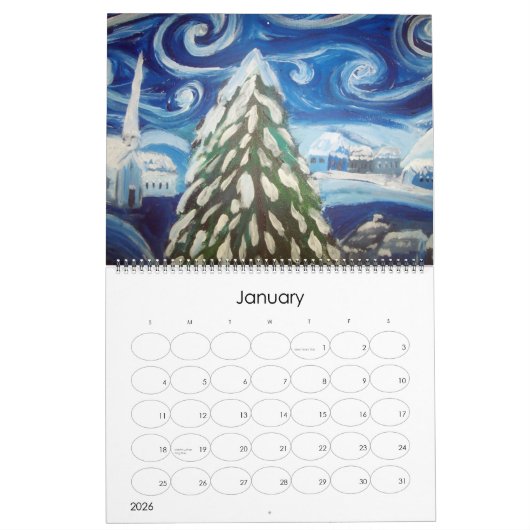 Kunst-Kalender Kalender (Jan 2026)