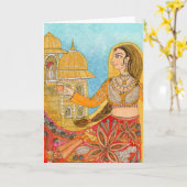 Kunst-Karte - die Dame Of Spice Karte (Gelbe Blume)