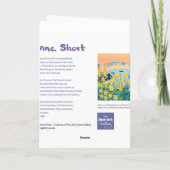 Kunst-Karte: Eine Explosion der Narzissen, St. Karte (Rückseite)