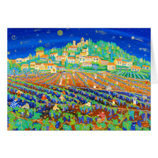 Kunst-Karte: Eine Nacht des Shooting Stars,