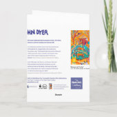 Kunst-Karte: Entspannende rote Pandas Karte (Rückseite)