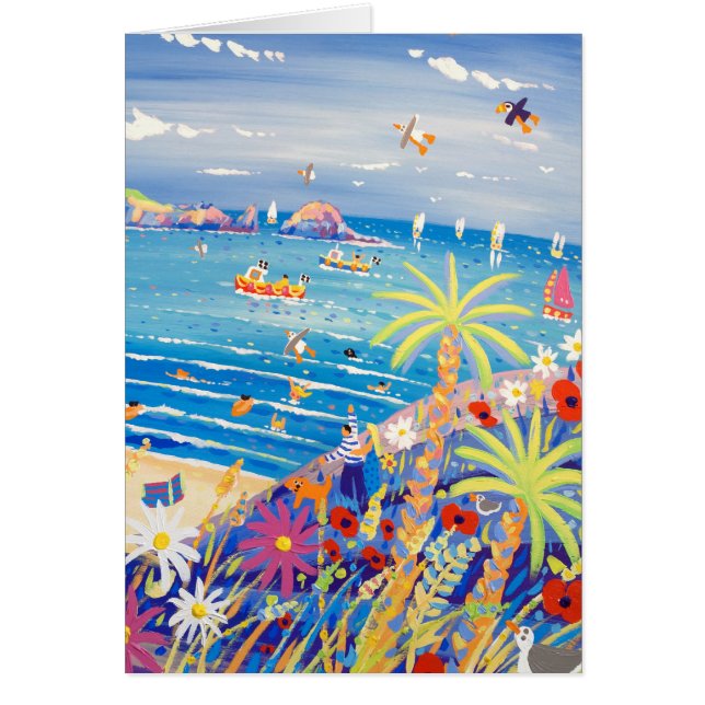 Kunst-Karte: Familien-Spaß-Mutter Iveys Bucht. (Vorne)