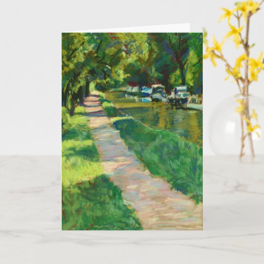 Kunst-Karte - KanalTowpath Karte (Gelbe Blume)