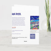 Kunst-Karte: Pachamama Pfeifer, Peru. Isla Taquile Karte (Rückseite)