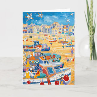 Kunst-Karte: St. Ives Hafen, Cornwall Karte