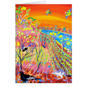 Kunst-Karte: Sumpfgebiet-wild lebende Tiere