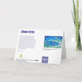 Kunst-Karte: Wiggly Palmen und Agapanthus, Tresco Karte (Rückseite)