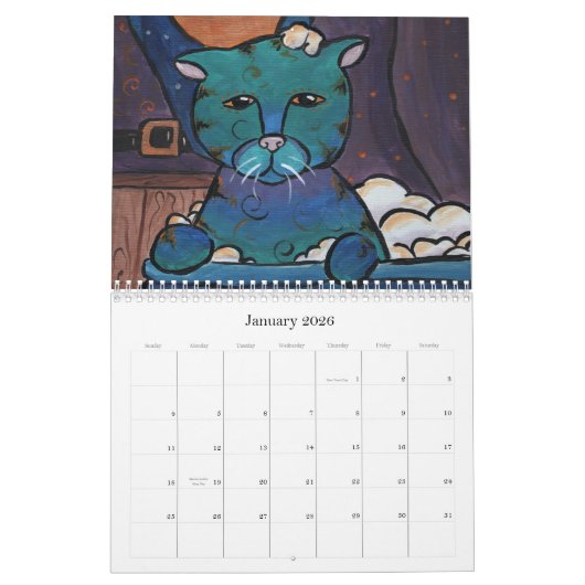 Kunst-Katzen 2010 Kalender (Jan 2026)