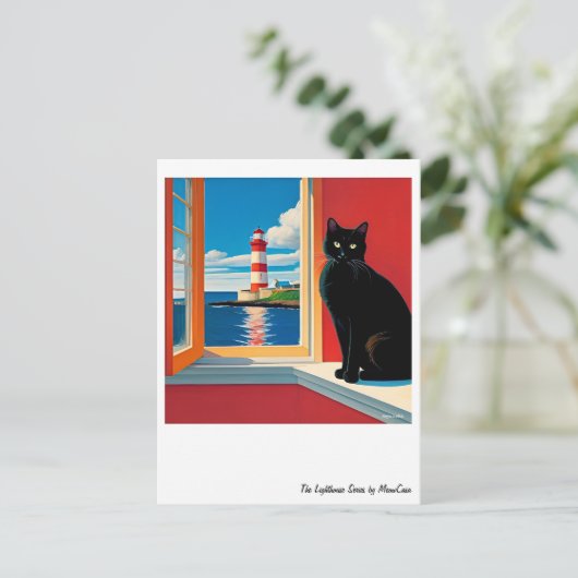 Kunst & Katzen Postkarte (Stehend Vorderseite)
