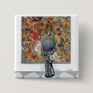 Kunst-Kenner durch Norman Rockwell Button
