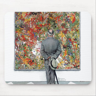 Kunst-Kenner durch Norman Rockwell Mousepad