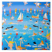 Kunst-Keramik-Fliese: Fliese (Vorderseite)