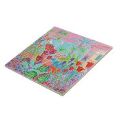 Kunst-Keramik-Fliese: Joanne kurz, Côte d'Azur Fliese (Seite)